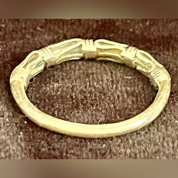 Sterling Silver Knotted Rope Women's Ring Stamped 925 Knot Design Bali Balinese - Picture 9 of 15